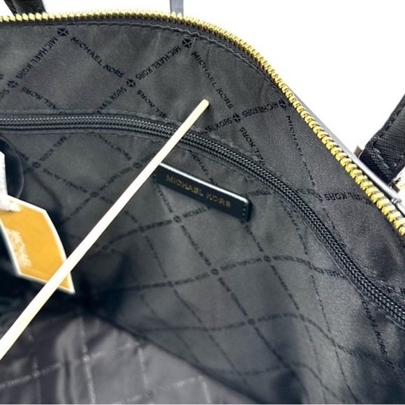 Michael Kors Large Charlotte Tote Bag & Large Continental Wallet Wristlet Black - Picture 10 of 14